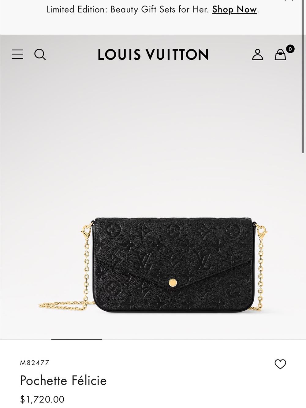 Louis Vuitton Pochette Félicie Shoulder Bag- NAVY/RED